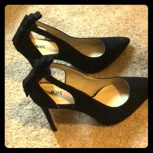 New Black Suede Heels!